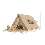 Windproof Luxury Waterproof Glamping Tent with Bathroom Safari Canvas for Outdoor Hotel Resort Customization Family Ready